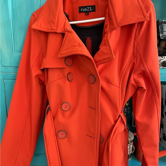 Orange Rue 21 Coat - Picture 2 of 5